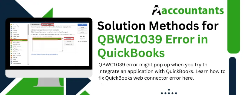 Solution Methods for QBWC1039 Error